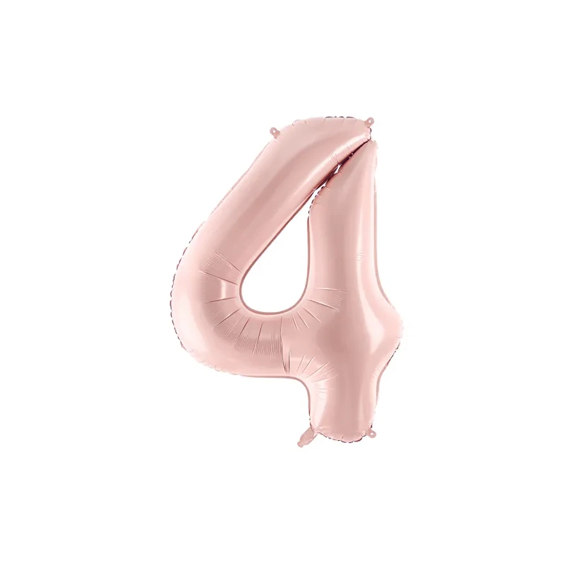 Foil Balloon Number ''4'' - 72cm - Light Pink - FB230P-4-081J