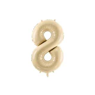 Foil Balloon Number ''8'' -  72cm - Beige - FB230P-8-013