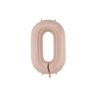 Foil Balloon Number ''0'' - 72cm - Dark Beige - FB230T-0-013C