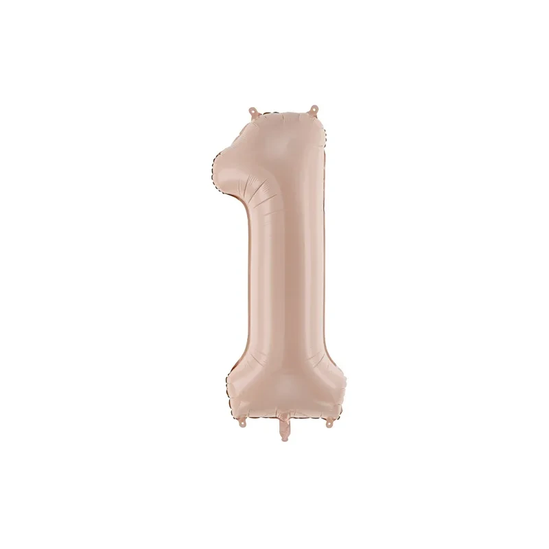 Foil Balloon Number ''1'' - 72cm - Dark Beige - FB230T-1-013C