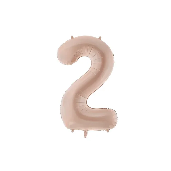 Foil Balloon Number ''2'' - 72cm - Dark Beige - FB230T-2-013C