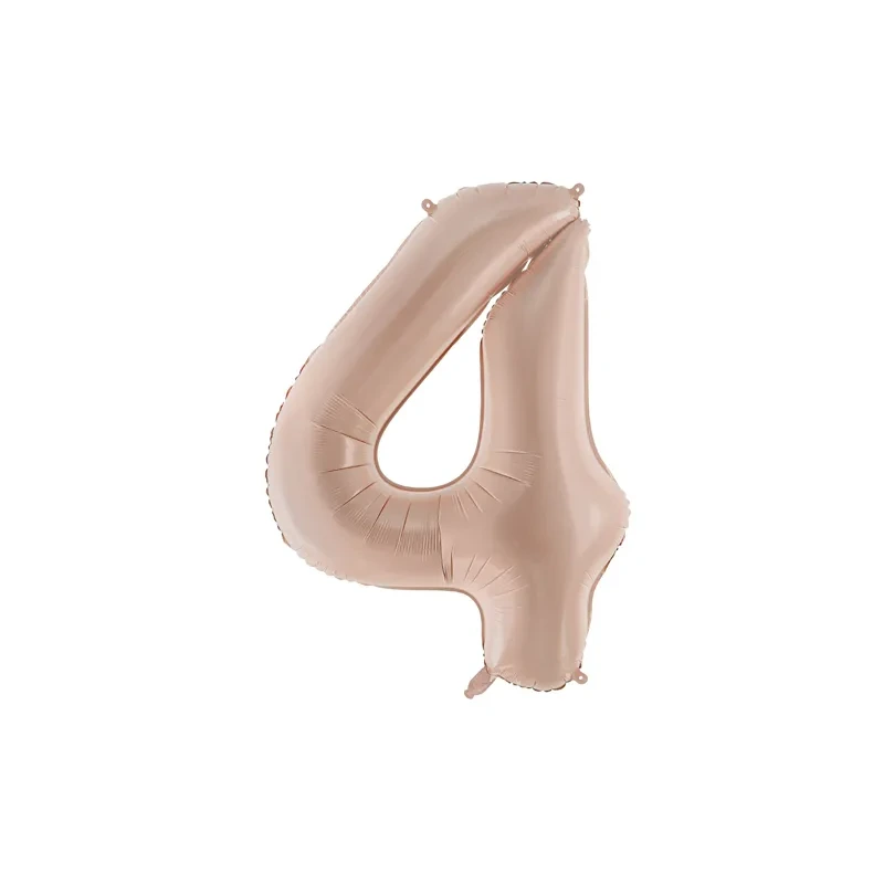 Foil Balloon Number ''4'' - 72cm - Dark Beige - FB230T-4-013C