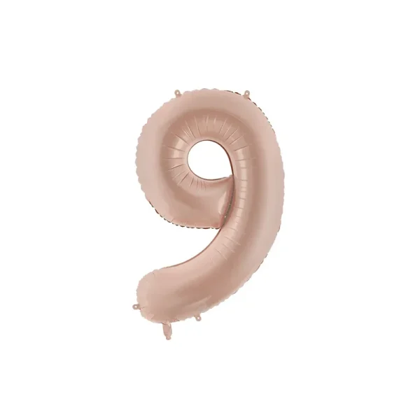 Foil Balloon Number ''9'' - 72cm - Dark Beige - FB230T-9-013C