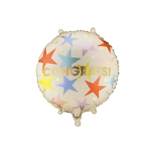 Foil Balloon Round - Congrats - 14" - FB339