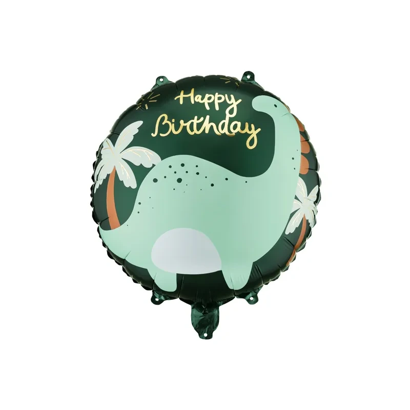 Foil Balloon Round - Brontosaurus Happy Birthday - 14" - FB360