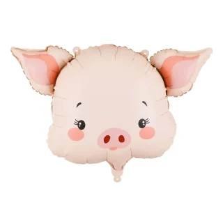 Foil Balloon Shape - Pig Head - (24 x 14.2") - FB368