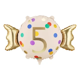 Candy Foil Shape ''Age 5'' - (24 x 14.6") - FB387-5