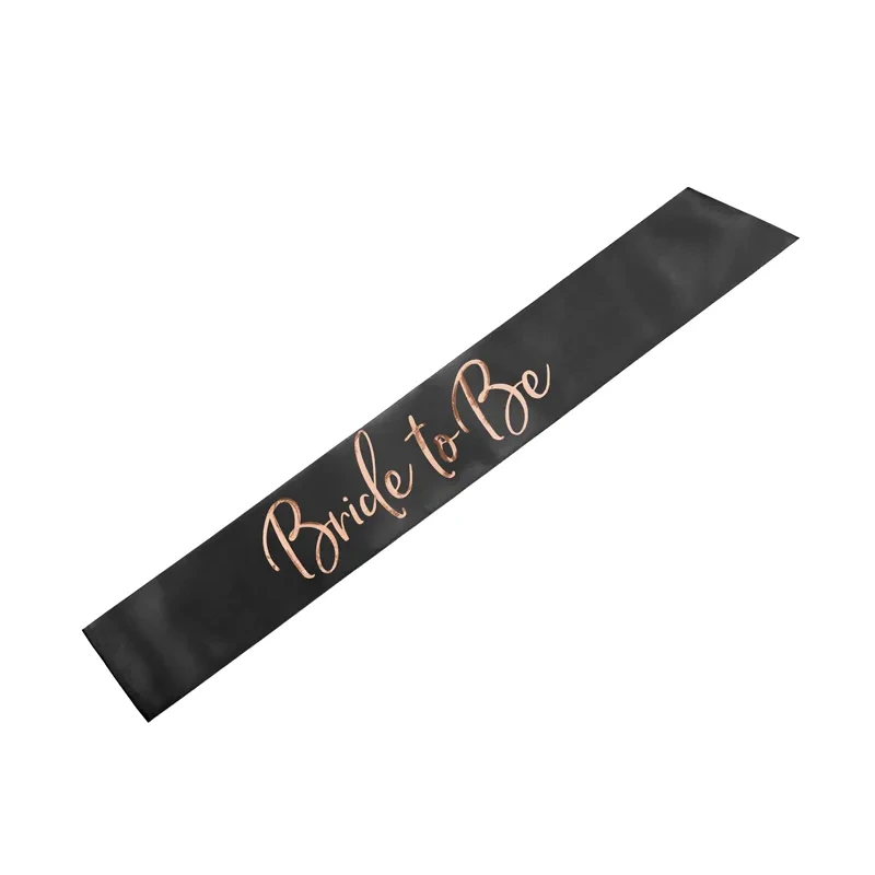 Bride To Be Sash - Black 75cm - SWP11-010