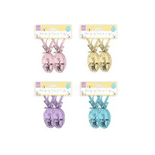Gem - Easter Hanging Disco Eggs 2pk - (4 Assorted Colours) 1ct - EAS12871