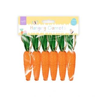 Gem - Easter Hanging Carrots 6pk - EAS12872