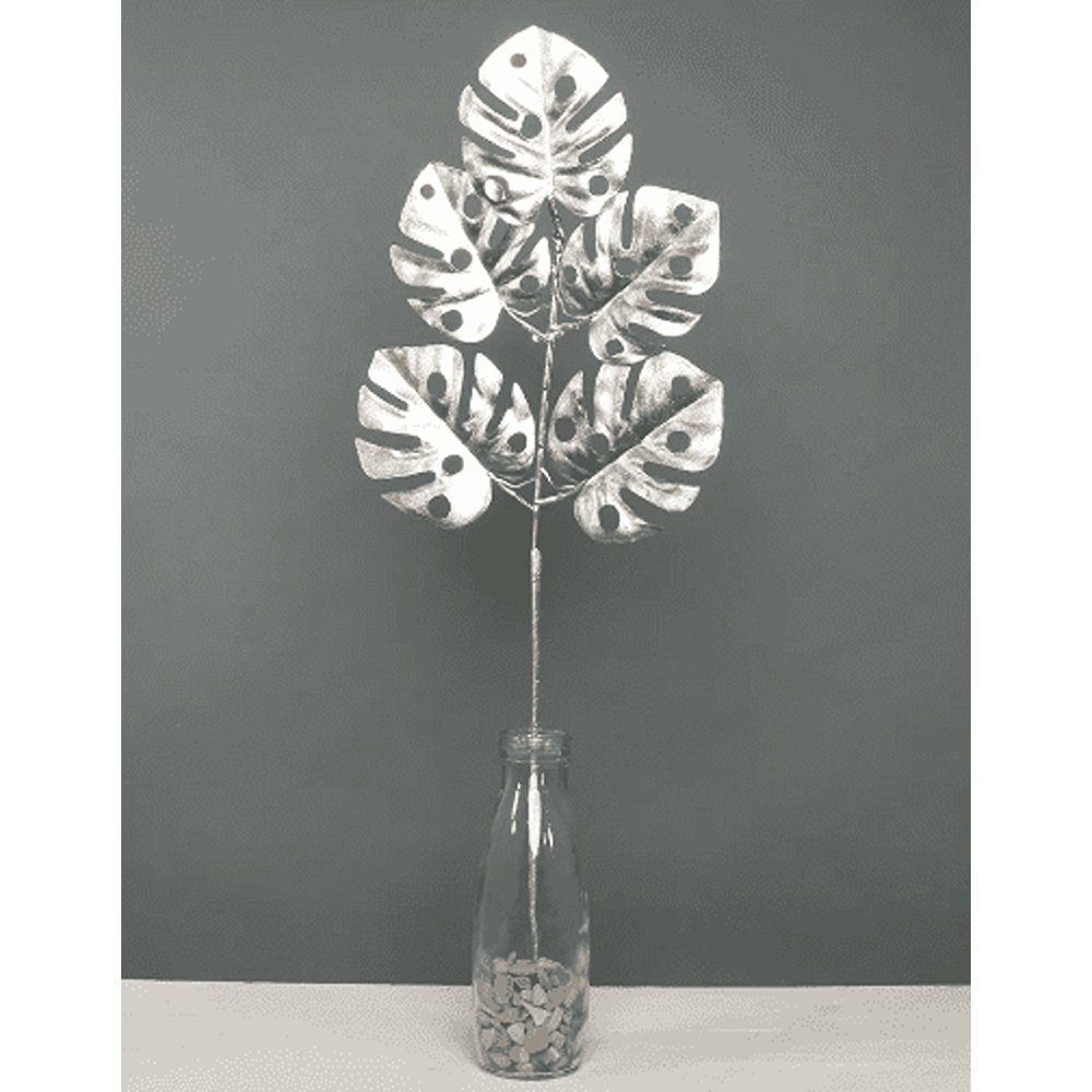APAC - Metallic monstera leaf spray champagne - XP1881CH