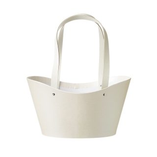 NAPIER BASKET LINED CREAM