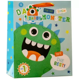 Partisan Daddys Little Monster Large Gift Bag - SS-36-L