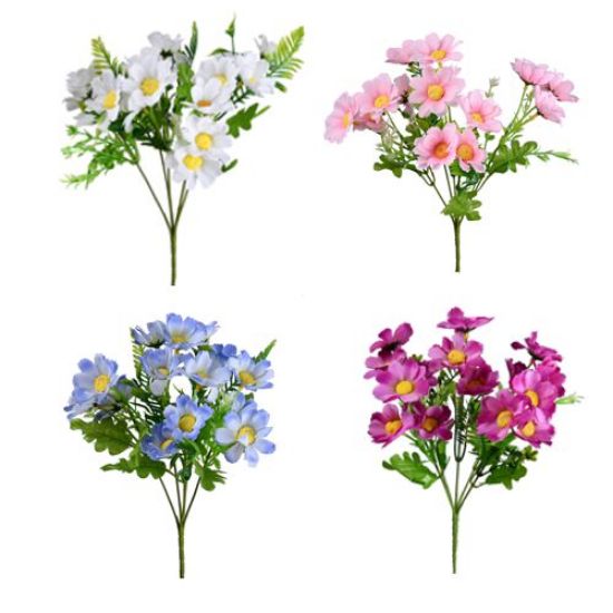 30cm DAISY BUSH ASSORTED ( Random Sent) - 028273