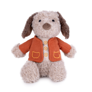25cm Plush Dog with vest - 010695
