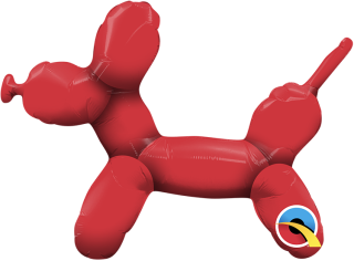 Qualatex 14"Red Balloon Dog Mini - 202006*