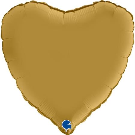 Grabo 18" Satin Gold Heart Unpackaged - 180S00G