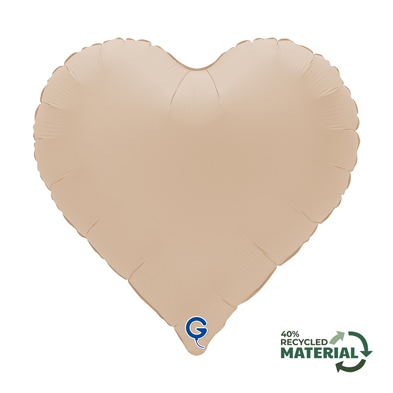 Grabo - 18" Soft Matte Cappuccino Heart - Single Pack - 183000MCAP-P