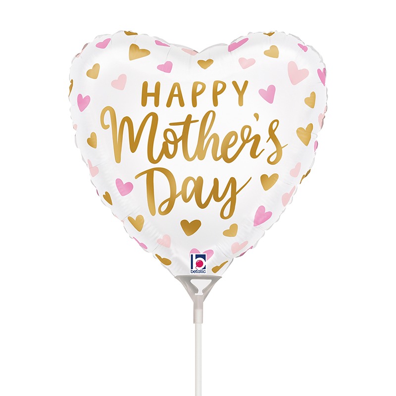 9" Satin Mother's Day Hearts -22509