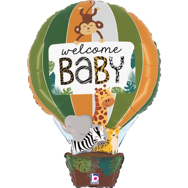 Grabo 30" Jungle Animals Welcome Baby Packaged - Image 2