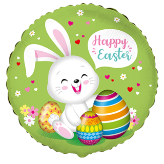 FlexMetal - 18" Happy Easter Bunny Foil Pkg - C401629