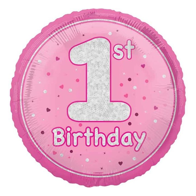 Pink Age 1 Foil Balloon - 18" - 85871
