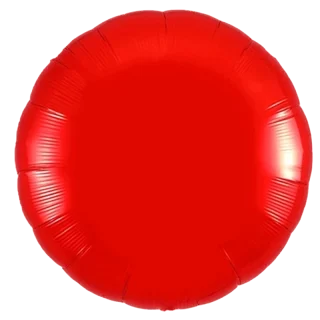 Oaktree -36" Red Round Foil Balloon - Packaged