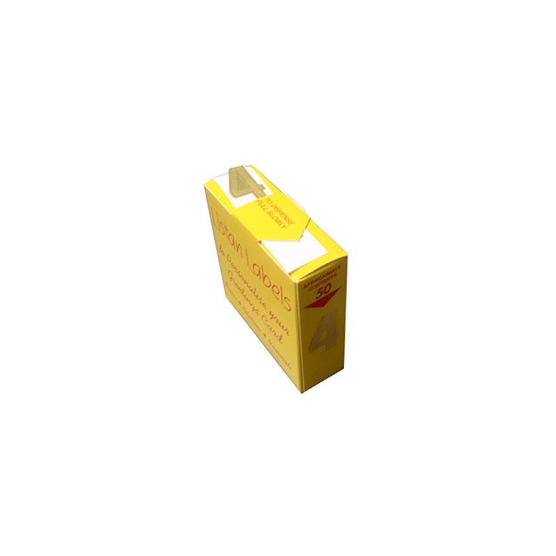 GOLD NO.4 LISTAN LABELS 50S - 100419