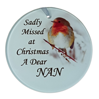 Nan Christmas Tree Hanger Robin