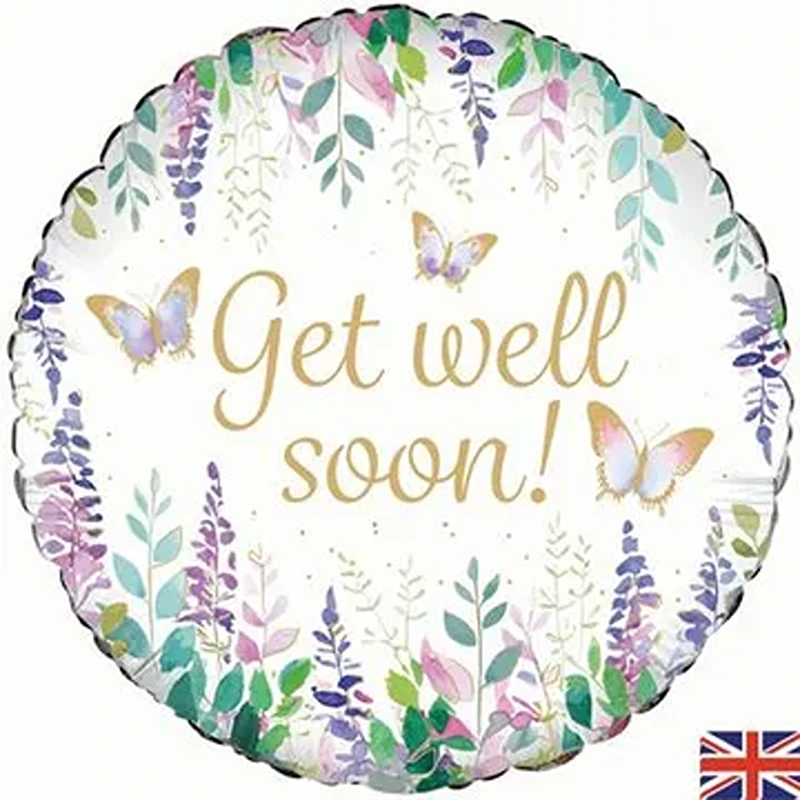 Oaktree 18inch Watercolour Floral Get Well Soon