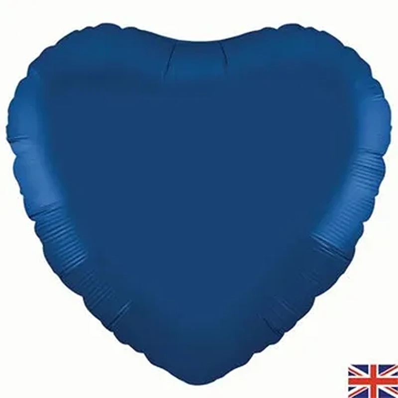 Oaktree 18inch Navy Blue Heart (Flat)