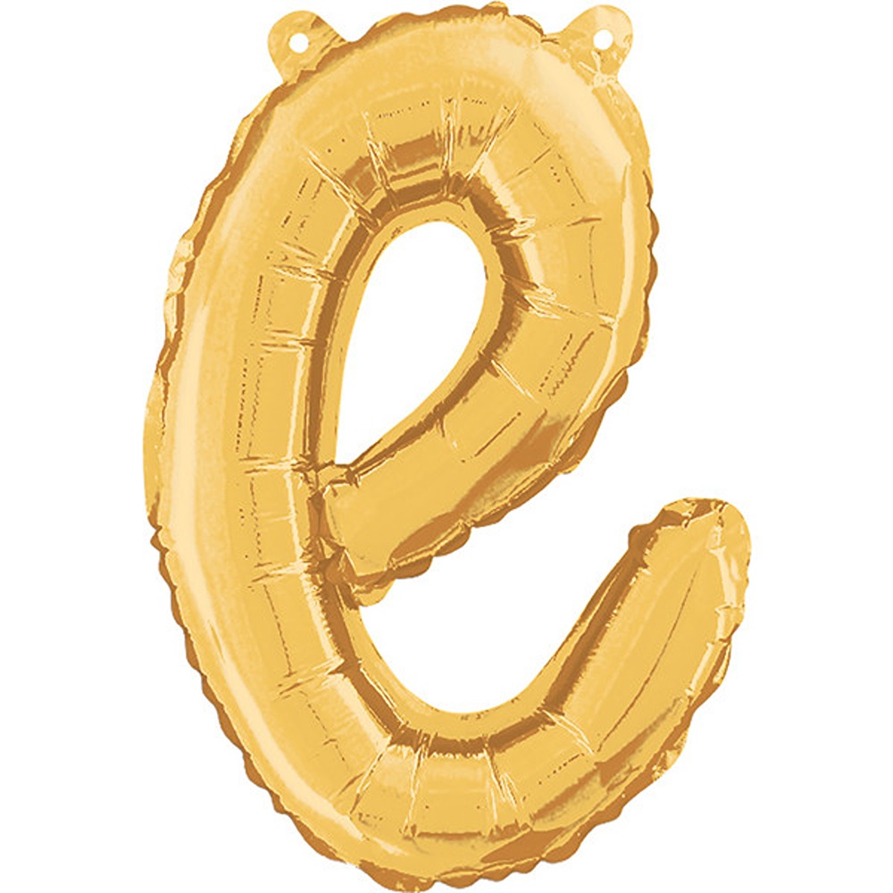 Grabo - Gold Script Letter E Shape - 14" - 34705G