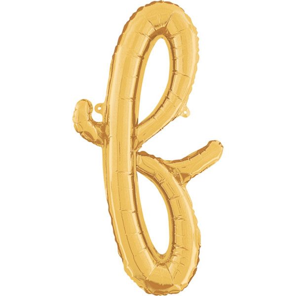 Grabo - Gold Script Letter F Shape -24" - 34706G