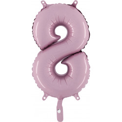 Grabo 14" Pastel Pink Number 8 Pkt - 14078PP-P