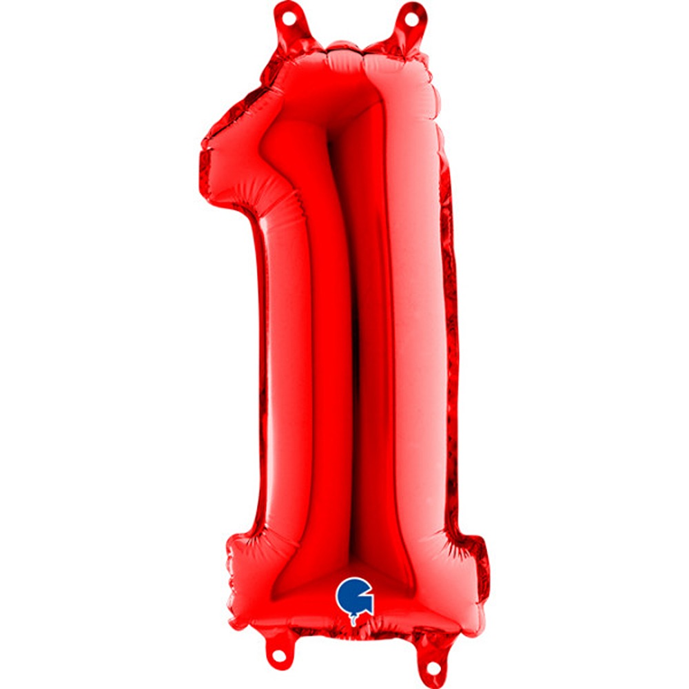 Grabo 14" Red Number 1 Packaged - 14081R-P