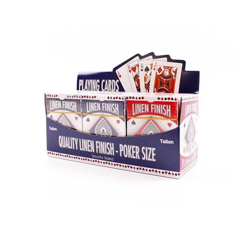 Linen Poker Size Playing Card - 5994/48