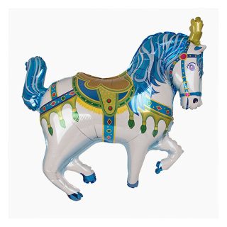 Flexmetal 14" Blue Carousel Horse - 14048*