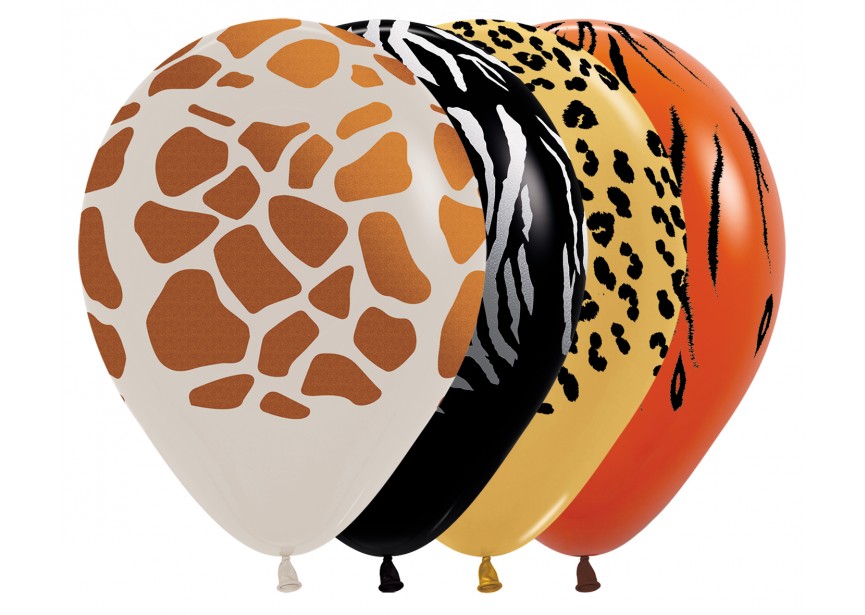 Sempertex - R12" - Animal Print Assortment - Metallic Ink - 25CT - R12ANIMAL