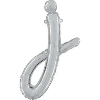 Grabo - Silver Script Letter J Shape - 24" - 34710S