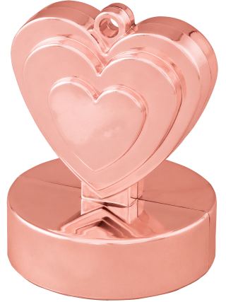 HEART BALLOON WEIGHT - ROSE GOLD x1