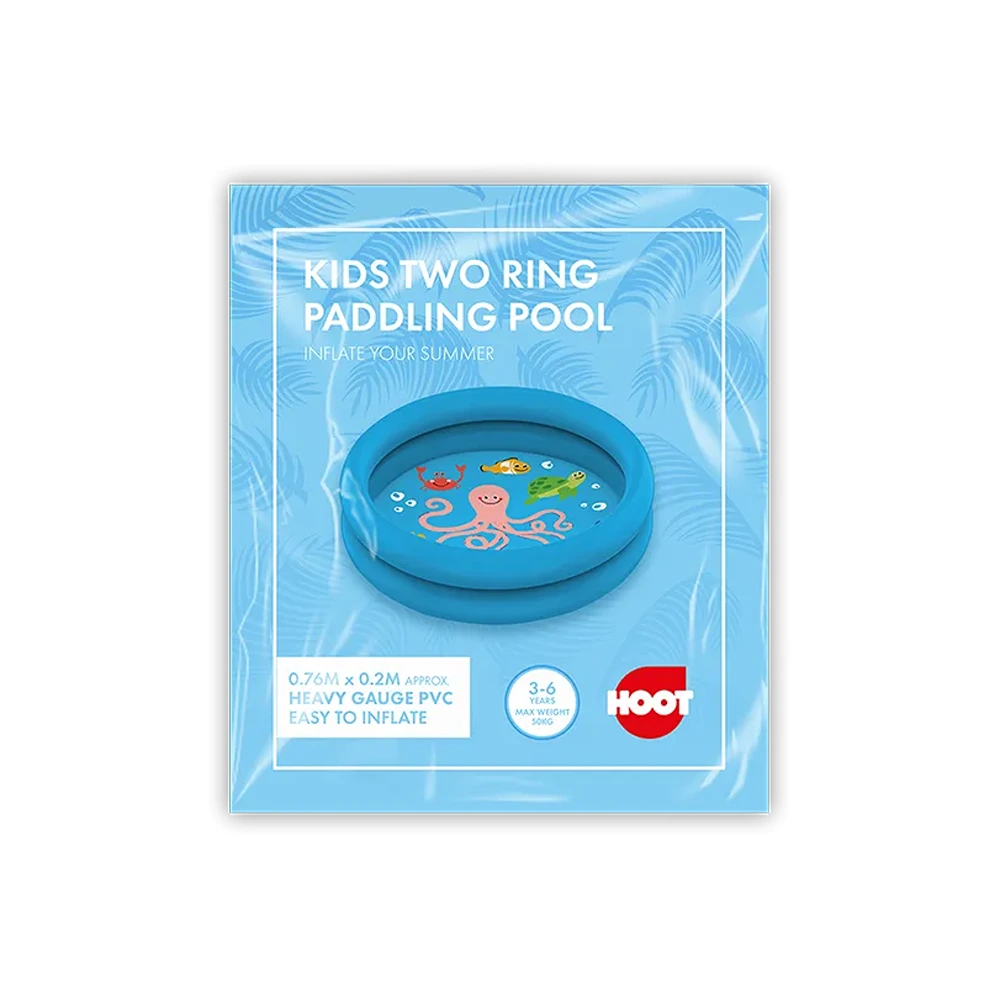 Sea Animal Two Ring Paddling Pool 0.76m x 0.2m - TOY-8019/OB