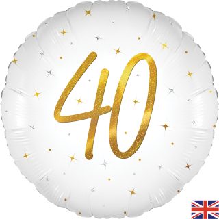 Oaktree 18" Elegant Sparkle White 40 Holographic - 226119