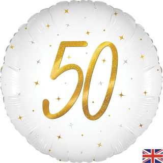 Oaktree 18" Elegant Sparkle White 50 Holographic - 226126