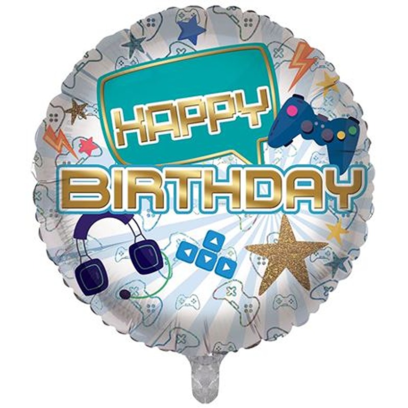 Gaming Birthday Foil Balloon - 18" - BL-GBRD18/104 - Image 2