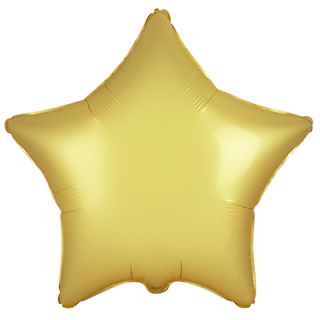 FlexMetal - Gold Satin Matte Star - 18" - 301500SPG