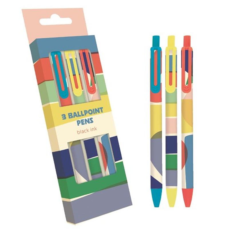 3pk Black Ballpoint Pens - YEDGSTA4A026