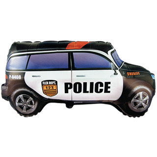 FlexMetal - Police Car Mini Shape Flat - 902773