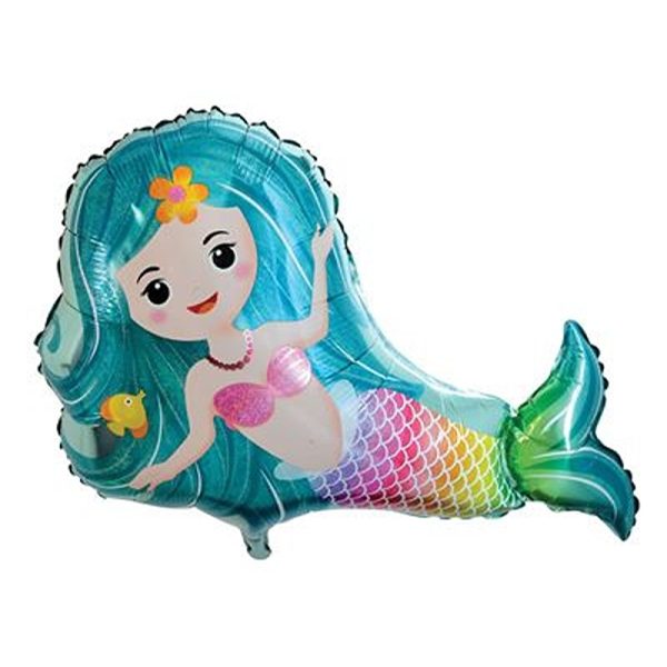 Jumbo Occasion Balloons Mermaid Pkt - BL-SPYE30/004