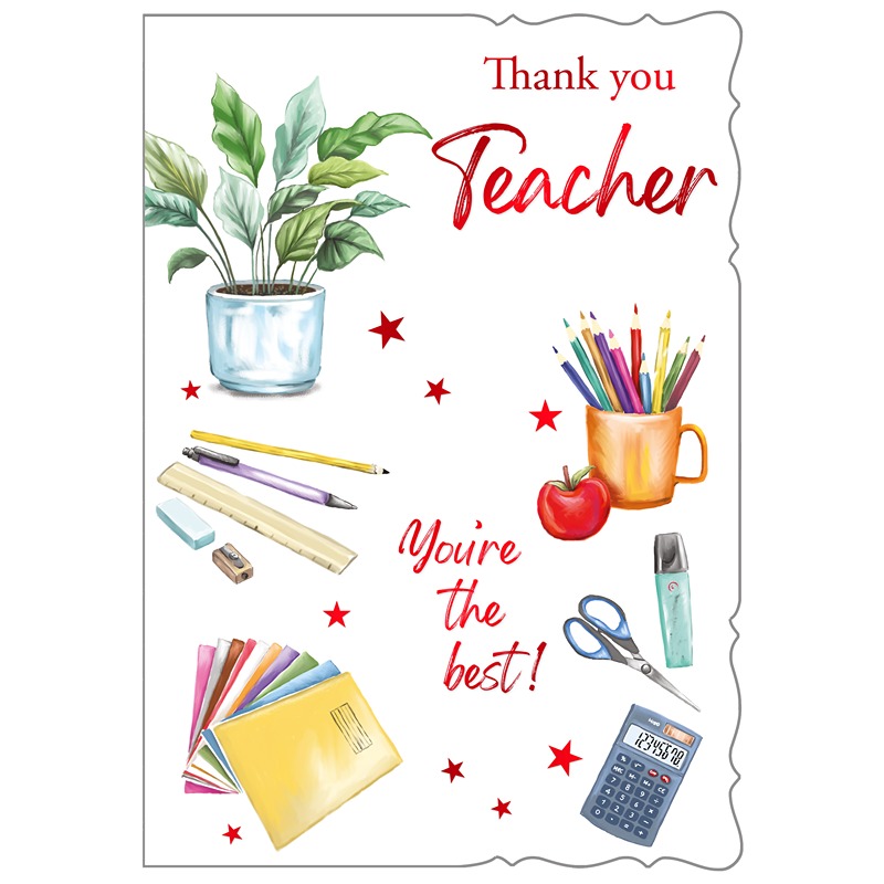 OTB - Thank You Teacher - 6pk - Code 50 - B7001-2