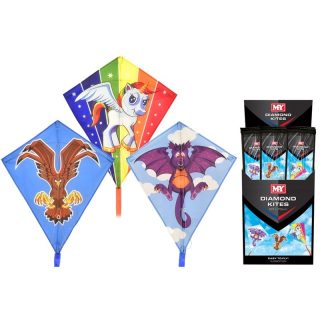60cm x 70cm Nylon Diamond Kite - TY4888